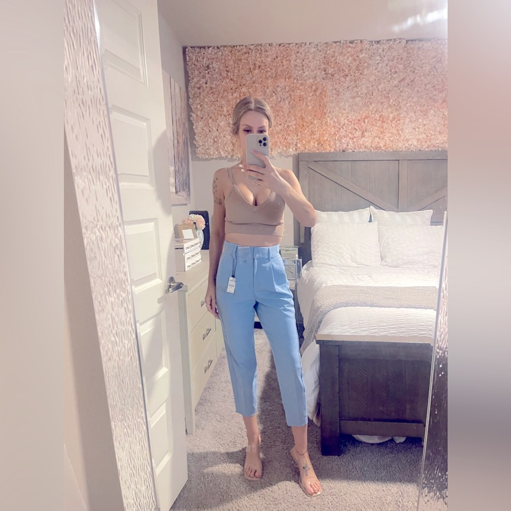 Blue dress pants